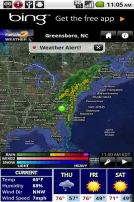 WFMY Radar android App screenshot 1